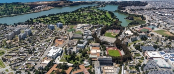 aerial view of campus
